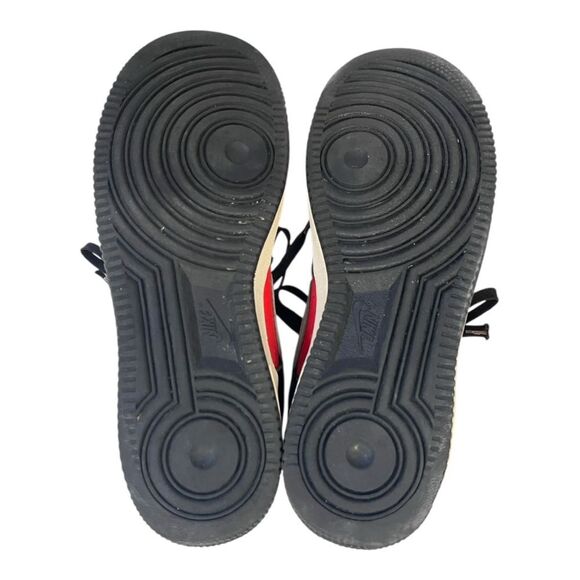 Nike Air Force 1 LV8 EMB (GS) Black Red Gray Sneakers Youth 7 - Picture 7 of 9